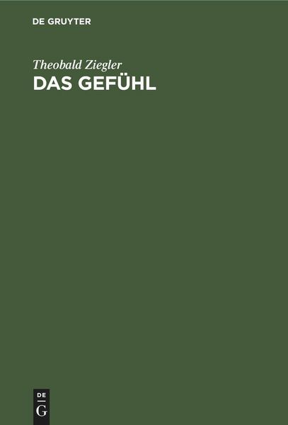 Produktbild: Das Gef&uuml;hl