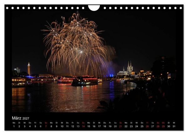 Produktbild: Feuerwerks - Impressionen (Wandkalender 2027 DIN A4 quer), CALVENDO Monatskalender