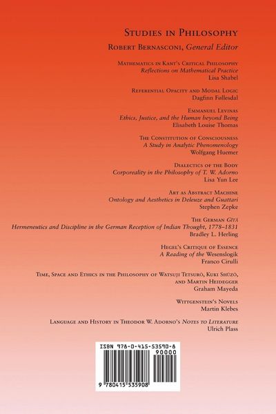Produktbild: Language and History in Adorno's Notes to Literature
