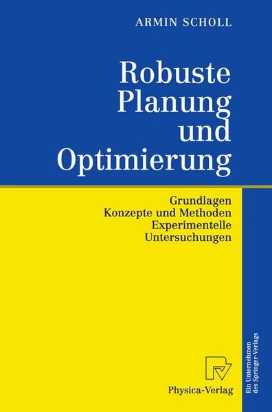 Produktbild: Robuste Planung und Optimierung