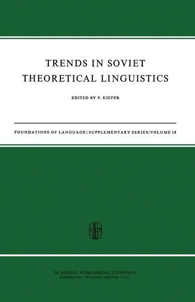 Produktbild: Trends in Soviet Theoretical Linguistics