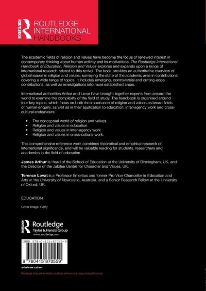 Produktbild: The Routledge International Handbook of Education, Religion and Values