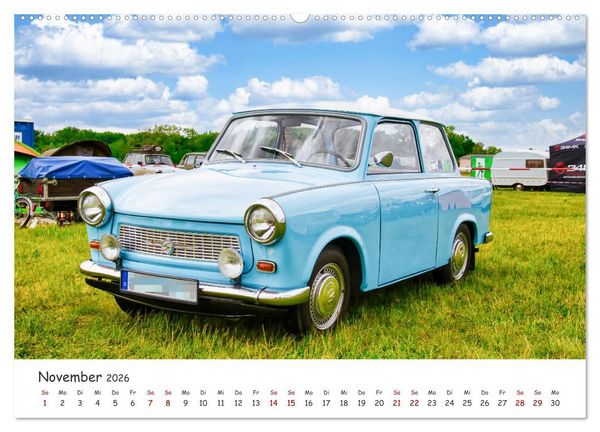 Produktbild: Trabi-Kult (hochwertiger Premium Wandkalender 2026 DIN A2 quer), Kunstdruck in Hochglanz