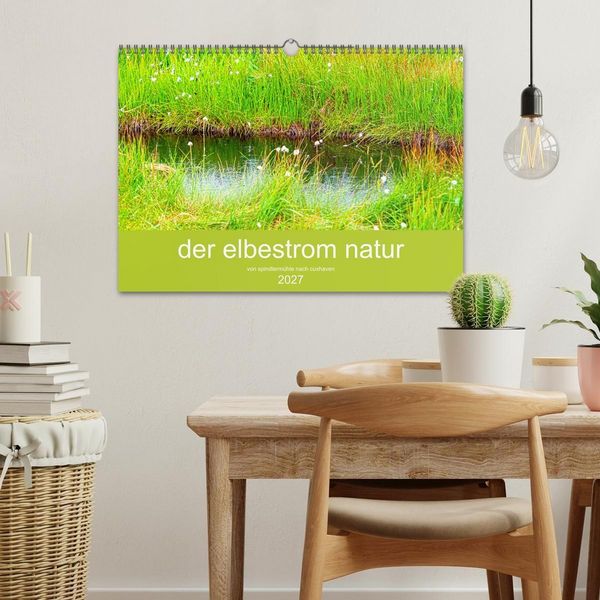 Produktbild: der elbestrom natur (Wandkalender 2027 DIN A3 quer), CALVENDO Monatskalender