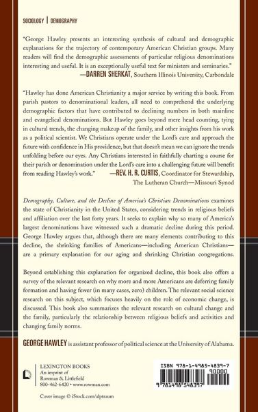 Produktbild: Demography, Culture, and the Decline of America's Christian Denominations