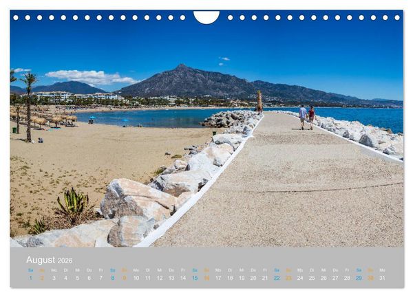 Produktbild: Marbella - andalusische Mittelmeerk&uuml;ste (Wandkalender 2026 DIN A4 quer), CALVENDO Monatskalender