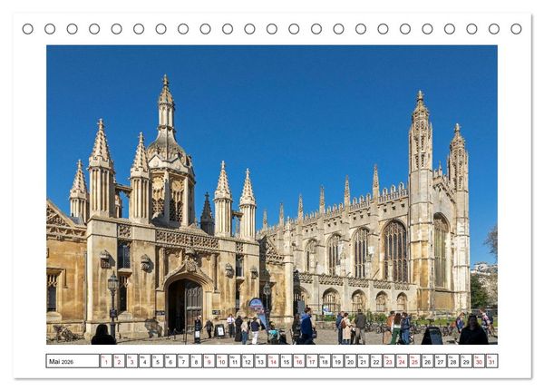 Produktbild: Sehenswertes in Oxford und Cambridge (Tischkalender 2026 DIN A5 quer), CALVENDO Monatskalender