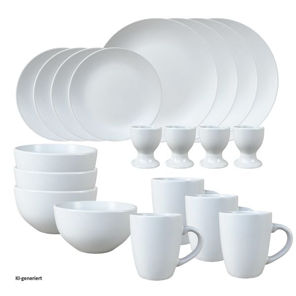 Produktbild: NTK-Collection Geschirrset 20-teilig Wei&szlig; Antonia Geschirrset 20-teilig Wei&szlig; Antonia