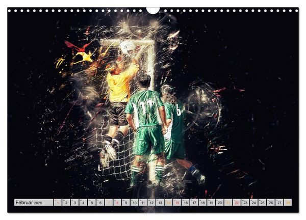 Produktbild: Fu&szlig;ball - extrem (Wandkalender 2026 DIN A3 quer), CALVENDO Monatskalender