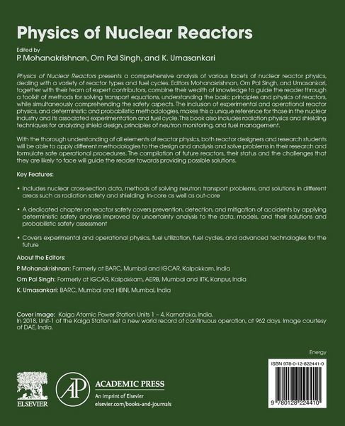 Produktbild: Physics of Nuclear Reactors