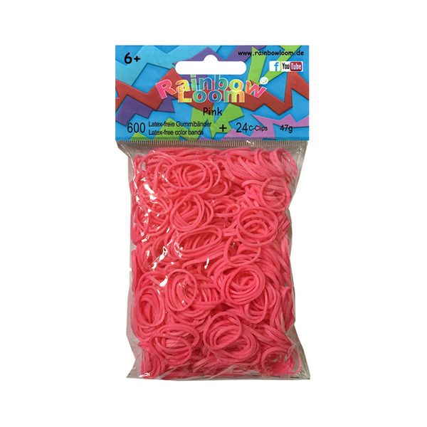 Rainbow Loom Gummibänder Pink