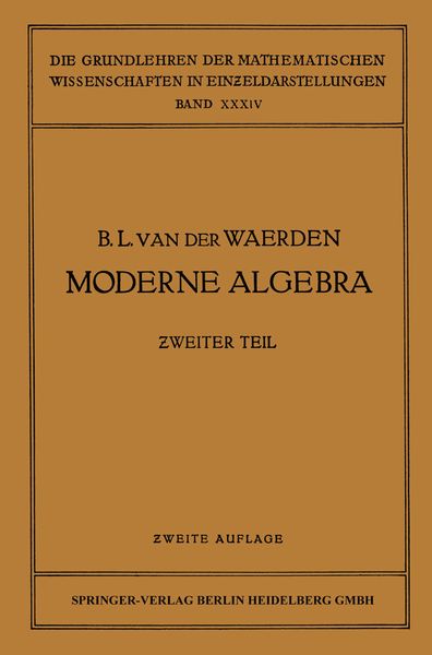 Produktbild: Moderne Algebra