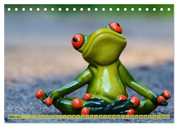 Produktbild: Froschsommer. Liebe, Sonne und Urlaub (Tischkalender 2026 DIN A5 quer), CALVENDO Monatskalender