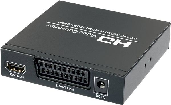 SpeaKa Professional AV Konverter SP-HD/SC-01 [SCART - HDMI, Klinke, Cinch-Digital] 1920 x 1080 Pixel