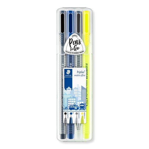 STAEDTLER Fineliner triplus® 4er Set