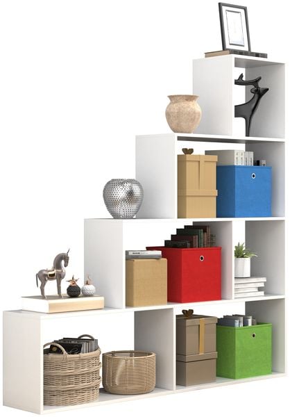 Holz Regal Raumteiler Standregal Bücher Dubila L
