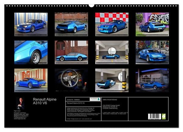 Produktbild: Renault Alpine A310 V6 (Wandkalender 2026 DIN A2 quer), CALVENDO Monatskalender
