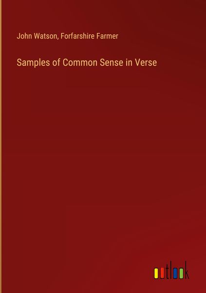 Produktbild: Samples of Common Sense in Verse