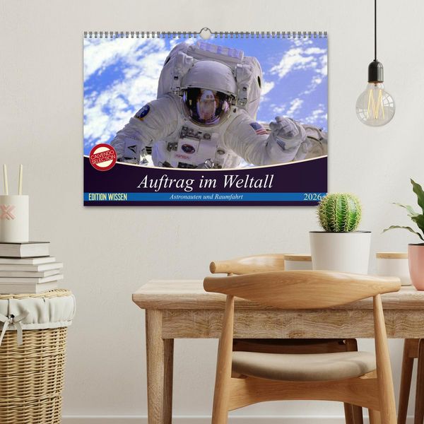 Produktbild: Auftrag im Weltall. Astronauten und Raumfahrt (Wandkalender 2026 DIN A3 quer), CALVENDO Monatskalender
