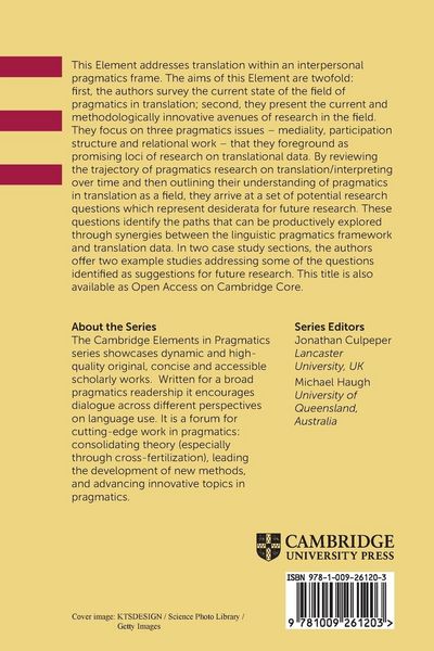 Produktbild: Pragmatics in Translation