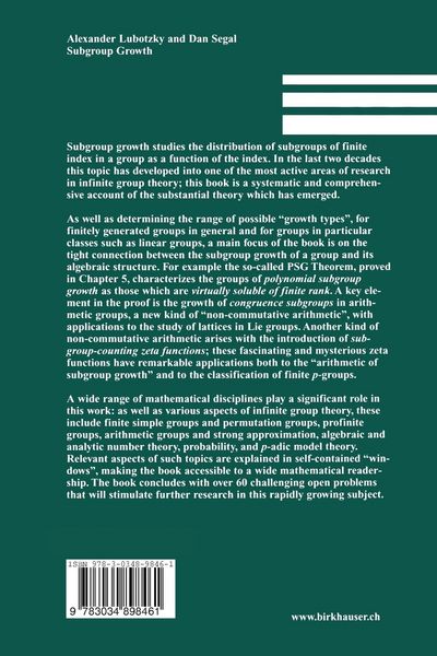 Produktbild: Subgroup Growth