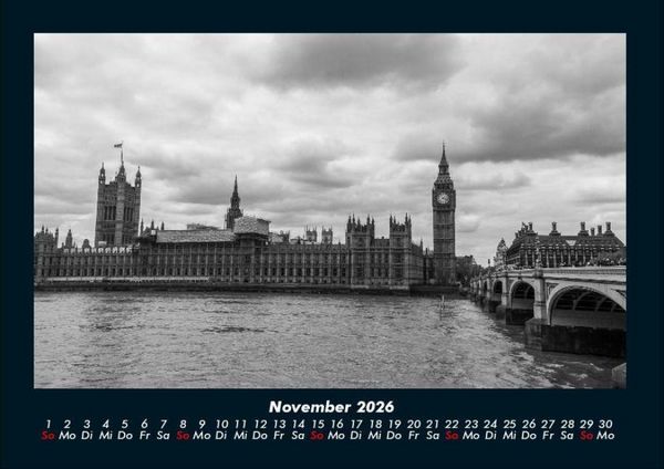 Produktbild: London 2026 Fotokalender DIN A4