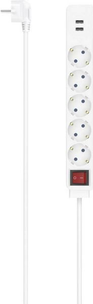 Produktbild: Hama 00223183 Steckdosenleiste Wei&szlig; 1St.