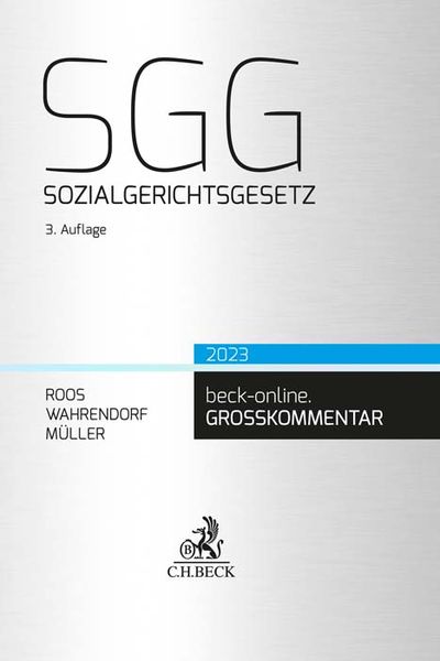 Produktbild: Sozialgerichtsgesetz. SGG