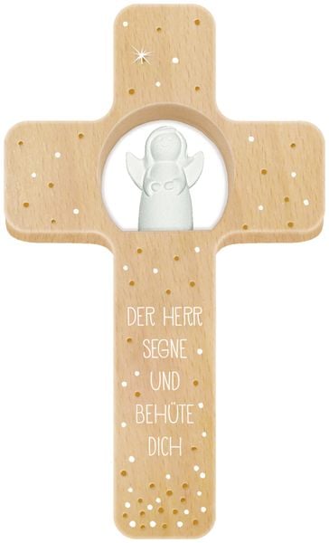 Produktbild: Holzkreuz &ndash; Der Herr segne und beh&uuml;te dich