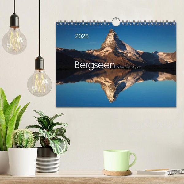 Produktbild: BERGSEEN Schweizer Alpen (Wandkalender 2026 DIN A4 quer), CALVENDO Monatskalender