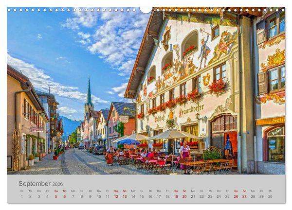 Produktbild: Garmisch-Partenkirchen Werdenfelser Land (Wandkalender 2026 DIN A3 quer), CALVENDO Monatskalender