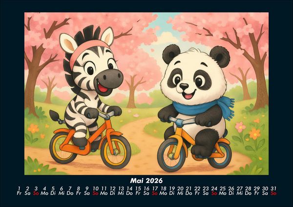 Produktbild: Zara & Pippin - Beste Freunde f&uuml;rs Jahr 2026 Fotokalender DIN A4