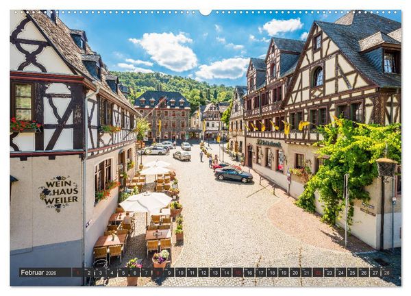 Produktbild: Oberwesel - Stadt der T&uuml;rme (hochwertiger Premium Wandkalender 2026 DIN A2 quer), Kunstdruck in Hochglanz