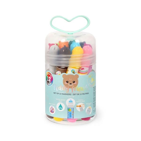 Produktbild: Legami Filzstifte - Teddy Friends- Teddyb&auml;r - 12er Set