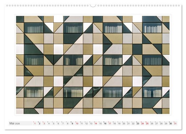 Produktbild: Architektur. Imposante Fassaden (hochwertiger Premium Wandkalender 2026 DIN A2 quer), Kunstdruck in Hochglanz