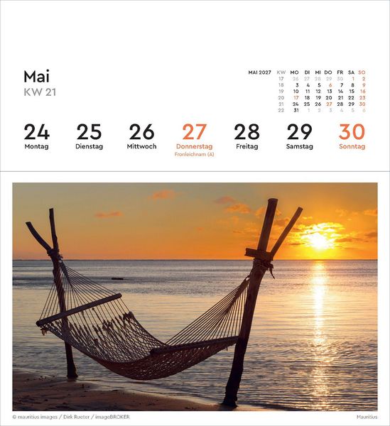 Produktbild: Urlaubsfeeling - KUNTH Postkartenkalender 2027