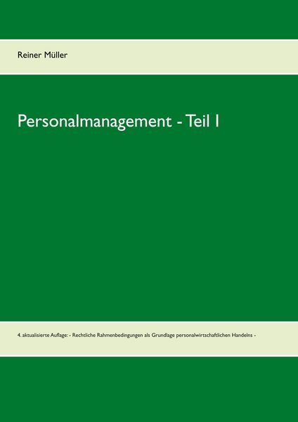 Produktbild: Personalmanagement - Teil I