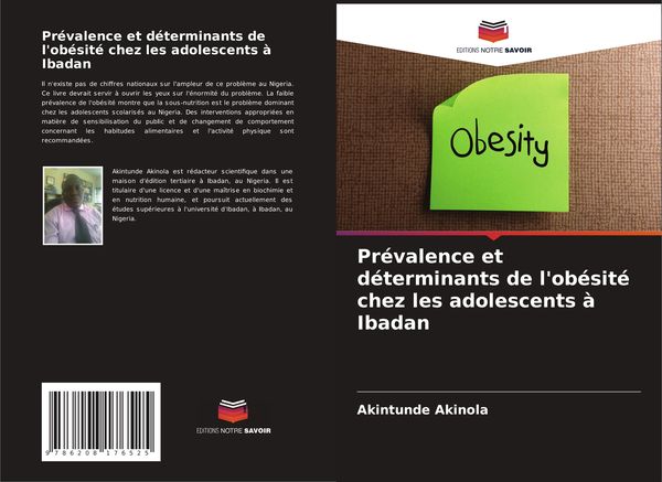Produktbild: Pr&eacute;valence et d&eacute;terminants de l'ob&eacute;sit&eacute; chez les adolescents &agrave; Ibadan