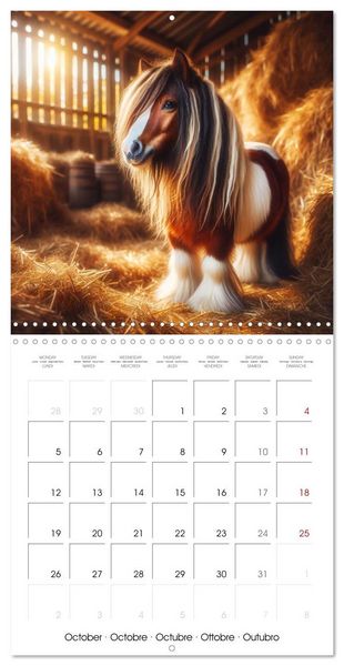 Produktbild: The majestic beauty of Gypsy Vanner (Wall Calendar 2026 12 &times; 12 Inch) CALVENDO 12 Month Wall Calendar