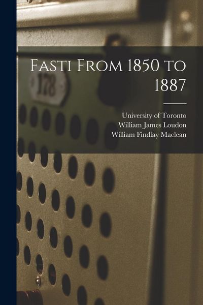 Produktbild: Fasti From 1850 to 1887