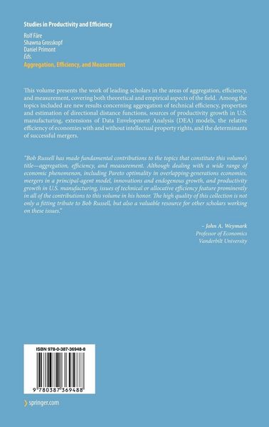 Produktbild: Aggregation, Efficiency, and Measurement