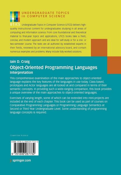 Produktbild: Object-Oriented Programming Languages: Interpretation