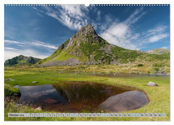 Produktbild: Sommer in Norwegen (Wandkalender 2026 DIN A2 quer), CALVENDO Monatskalender