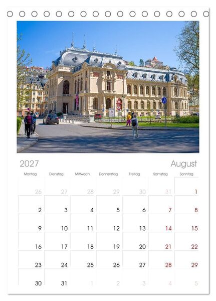 Produktbild: Tischplaner 2027 - Karlsbad / Karlovy Vary - Kleinod im Westb&ouml;hmischen B&auml;derdreieck (A5 Tischkalender zum Aufstellen) CALVENDO