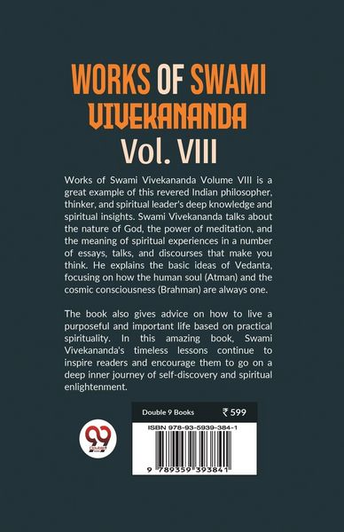 Produktbild: Works Of Swami Vivekananda Vol. VIII