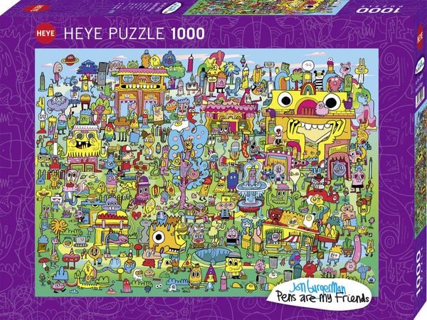 Heye - Doodle Village, 1000 Teile