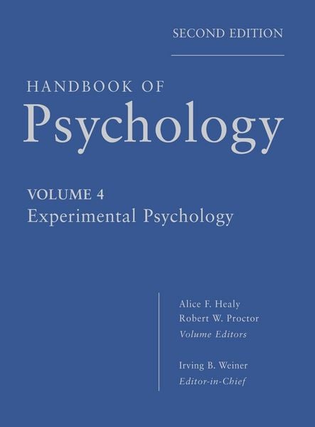 Produktbild: Handbook of Psychology, Volume 4, Experimental Psychology, 2nd Edition