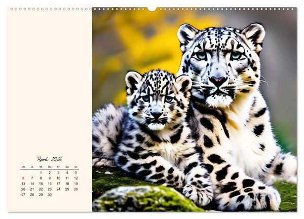 Produktbild: Im Reich der Schneeleoparden (Wandkalender 2026 DIN A2 quer), CALVENDO Monatskalender