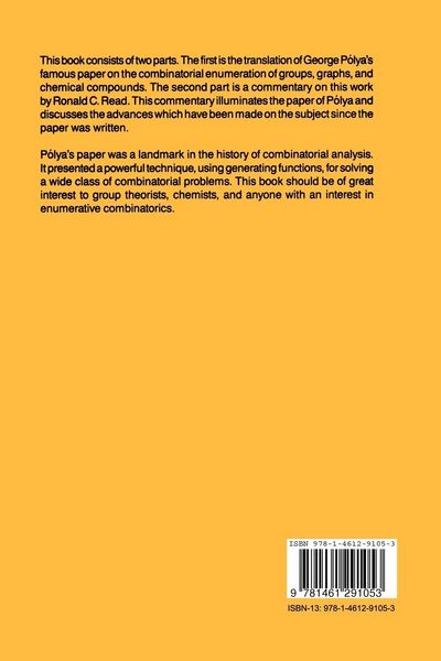 Produktbild: Combinatorial Enumeration of Groups, Graphs, and Chemical Compounds