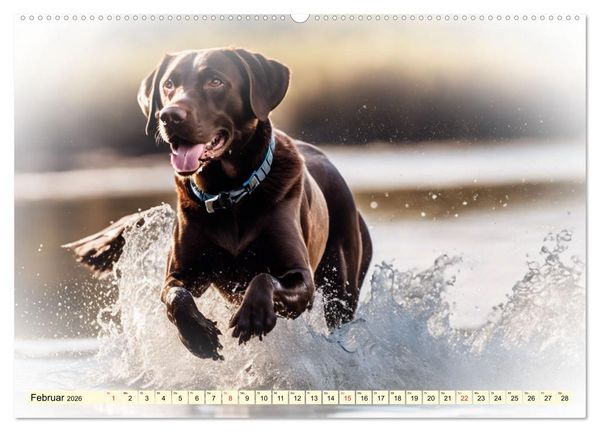 Produktbild: Rasseportraits - Hunde (Wandkalender 2026 DIN A2 quer), CALVENDO Monatskalender